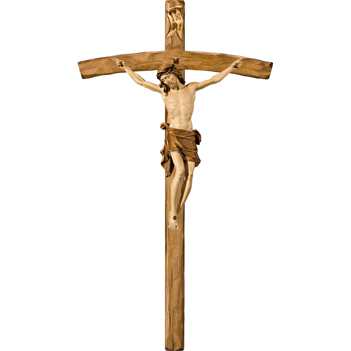 Cristo Pisa en cruz arqueada